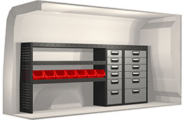 Bilinredning till Citroën Jumpy L2H1 Vänster sida 20100077