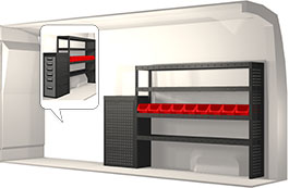 Modul-System Bilinredning till Nissan NV400 L3H2 20100285