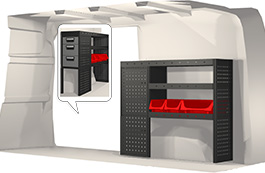 Modul-System Bilinredning till Opel Vivaro L1H1 14- 20100351