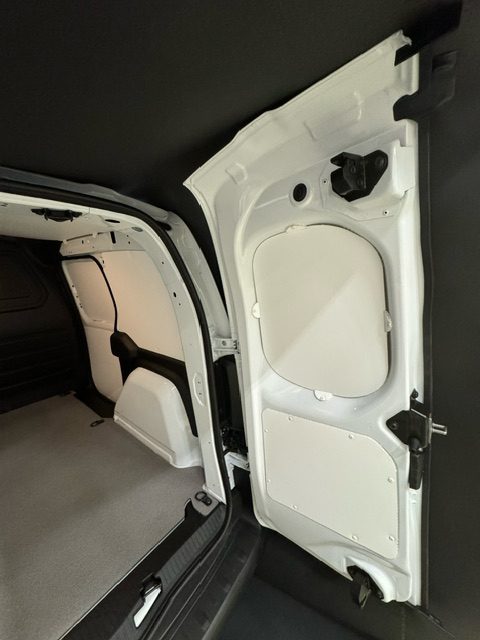 Inklädnad/skyddsinklädnad skåpbil, närbild.